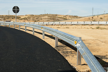 Image showing New asphalt highway road