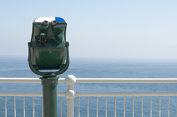 Image showing Green tourist telescope