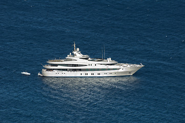 Image showing Luxury yacht in the sea