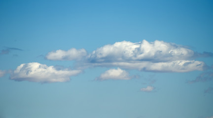 Image showing White clouds on blue sky