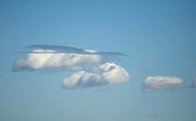 Image showing White clouds on blue sky