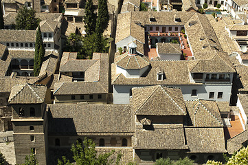 Image showing Roofs of ancient buildings