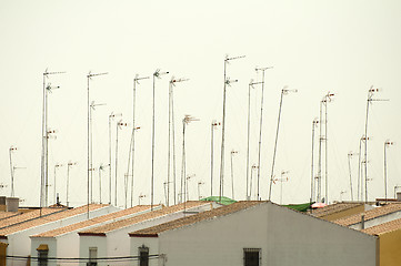 Image showing Houses and antennas