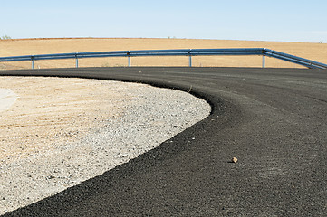 Image showing New asphalt highway road