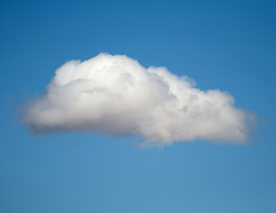 Image showing White clouds on blue sky