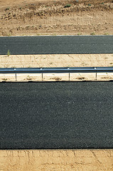 Image showing New asphalt highway road