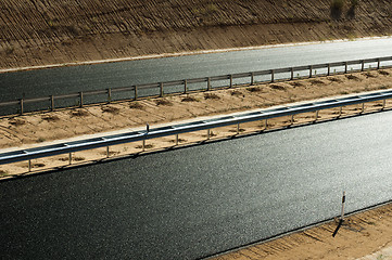 Image showing New asphalt highway road