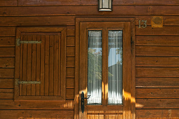 Image showing Wooden bungalow