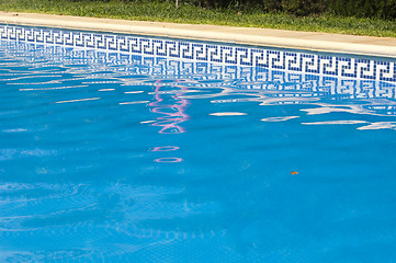 Image showing Swimming pool and pillar