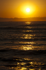 Image showing Horizon sunrise at sea