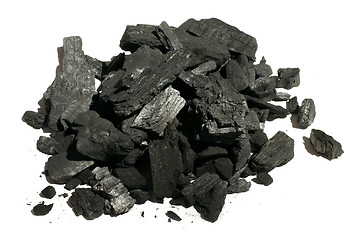 Image showing Natural charcoal close up