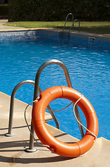 Image showing Buoy and swimming pool