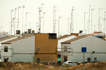 Image showing Houses and antennas