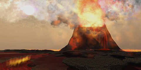 Image showing Volcano Fire