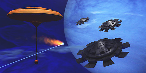 Image showing Floating Space City