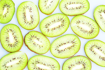 Image showing Slices of kiwi fruits