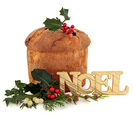 Image showing Panettone Christmas Cake