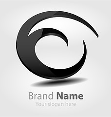 Image showing Brand black logo