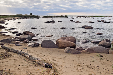 Image showing Stones on coast of Baltic sea