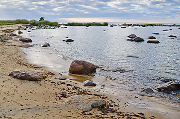 Image showing Stones on coast of Baltic sea