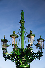 Image showing The historic street lamp 