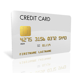 Image showing White credit card