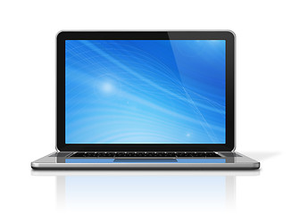 Image showing Laptop computer isolated on white