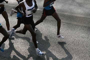 Image showing marathon running