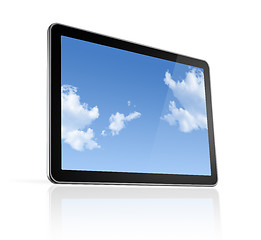 Image showing 3D computer, digital Tablet pc