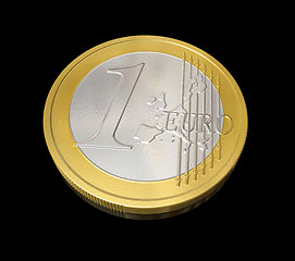 Image showing One euro coin