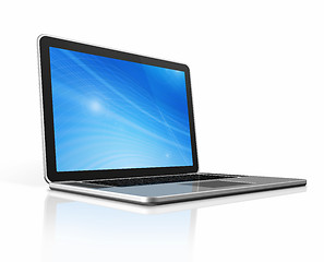 Image showing Laptop computer isolated on white