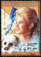 Image showing Brigitte Bardot Stamp