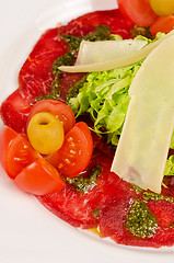 Image showing Meat carpaccio