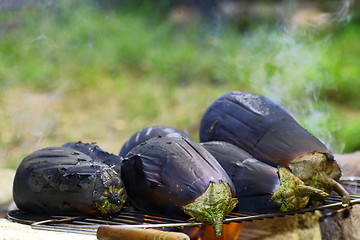 Image showing vegetables on grill