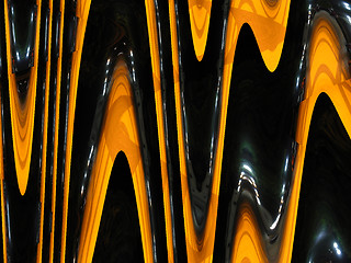 Image showing Black and orange unusual background