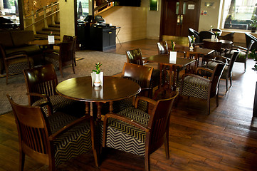 Image showing Luxurious dining area of a hotel