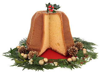 Image showing Pandoro Christmas Cake