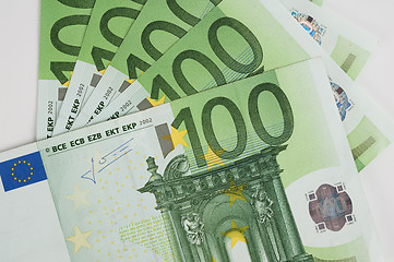 Image showing euro banknotes