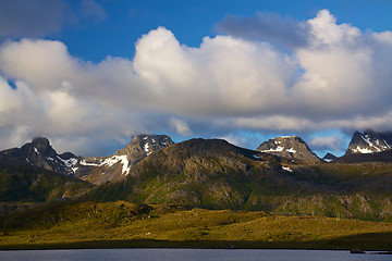 Image showing Mountains on Lofoten