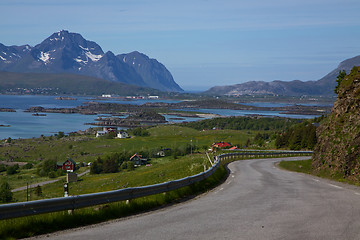 Image showing Driving on Lofoten