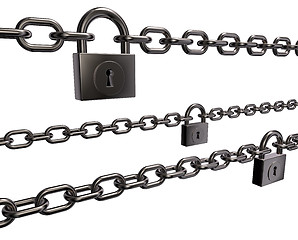 Image showing chains and padlocks