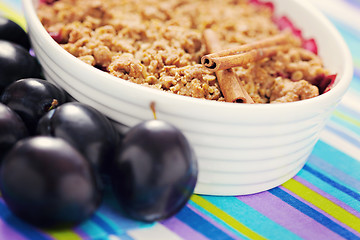 Image showing baked plums