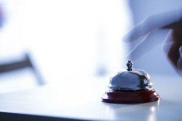 Image showing Close up photo of a bell 