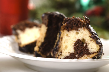 Image showing Traditional Christmas cake