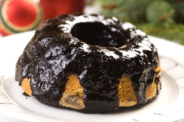 Image showing Traditional Christmas cake