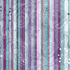 Image showing Seamless striped vintage pattern