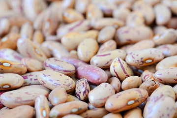 Image showing Close-up dry white beans