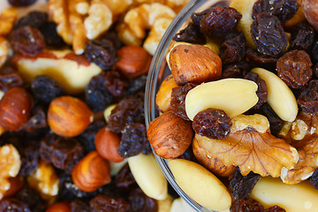 Image showing Mixed nuts and dried fruits