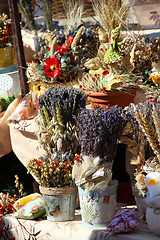 Image showing Lavender and herbs