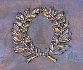 Image showing Bronze relief ornament